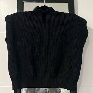 Ameliever Women's High Neck Knit Sweater Vest Sleeveless Ribbed sweater